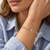 14K Pink and White Gold Fancy Hollow Oval-Link Bracelet 7.5 in [TA86]