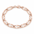 14K Pink Gold Fancy Hollow Link Bracelet 7.5 in [TA14P]