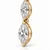 VERA Diamonds 6.00 CTW Marquise Lab-Grown Diamond Drop Earrings in 14K Yellow Gold, 48.5 mm 
