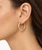 Yellow Gold 3 mm Tube Hoop Earrings 26 mm [N4403]