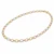 10K Tri-Colour Gold Oval Link Necklace 5.4 mm, 17″ Made in Italy [TECA103NK]