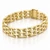 14K Yellow Gold Geometric Link Bracelet 14 mm [N3423]