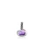 John Hardy Heishi Gem Amethyst and Diamond Charm in Sterling Silver [HBS973361AMDI]