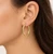 10K Yellow Gold Oval Tube Hoop Earrings 26 × 19.5 mm [TTP28]