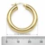 Yellow Gold 4 mm Tube Hoop Earrings 27.4 mm – 10K, 14K or 18K [N4409]