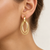 Italian 14K Yellow Gold Twisted Double Oval Drop Earrings [TTP22]