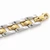 14K Two-Tone Gold Hollow Fancy Link Bracelet 9 mm – 7.5″ [N3425]