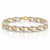 14K Two-Tone Gold Hollow Fancy Link Bracelet 9 mm – 7.5″ [N3425]