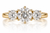 VERA Diamonds 2.00 ctw Three-Stone Round Brilliant Lab-Grown Diamond Ring in 14K Gold [VETR200LGD]