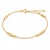 10K Yellow Gold Four-Bar Adjustable Bracelet 6.5–7.5″ [B041A]