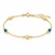 Italian 10K Yellow Gold Evil Eye & Bead Bracelet 7.5–8.5″ [B059A]