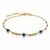 10K Yellow Gold Evil Eye & Diamond-Cut Bead Bracelet 6.5–7.5″ [B056A]