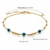 10K Yellow Gold Evil Eye & Diamond-Cut Bead Bracelet 6.5–7.5″ [B056A]