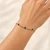 10K Yellow Gold Evil Eye & Diamond-Cut Bead Bracelet 6.5–7.5″ [B056A]