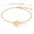 Italian 10K Yellow Gold Openwork Hamsa Bracelet 9 × 11.5 mm [B083A]