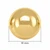 Italian 14K Yellow Gold High-Polish Ball Stud Earrings 10 mm [N7010]