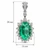 White Gold 5.02 ct Oval Emerald & 0.48 ctw Diamond Pendant [SD2698-302]