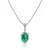 White Gold 5.02 ct Oval Emerald & 0.48 ctw Diamond Pendant [SD2698-302]