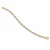 18K Two-Tone Gold Hollow Fancy Link Bracelet 3.1 mm, 8″ [N821-3BR]