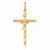 Yellow Gold Crucifix Pendant 41 mm – 10K, 14K or 18K [N1103]