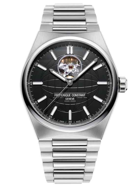 Frederique Constant FC-310B4NH6B black dial front view