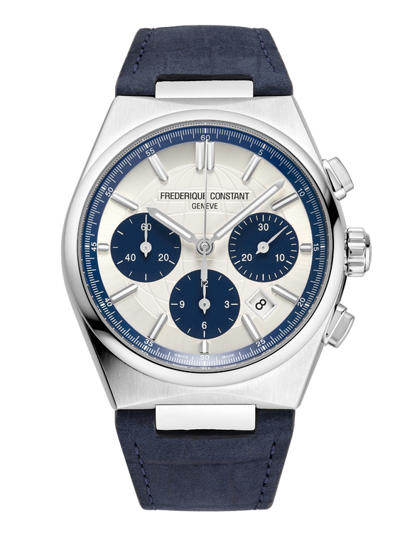 Frederique Constant FC-391WN4NH6 silver dial front view