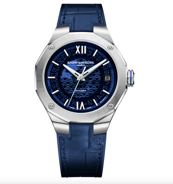 BAUME MERCIER RIVIERA BAUMATIC, BLUE DIAL | MODEL 10714