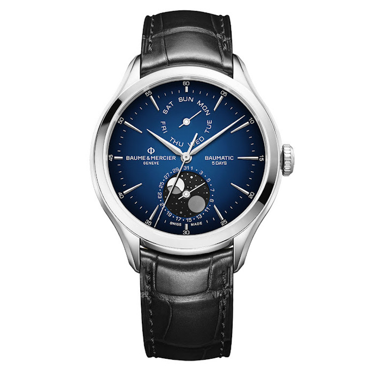 BAUME & MERCIER: Clifton Baumatic Moonphase | Model # 10593