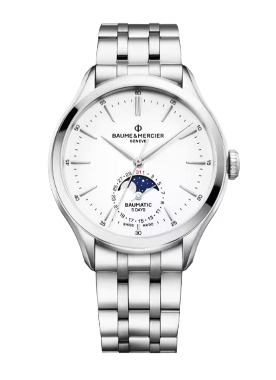 BAUME & MERCIER: CLIFTON BAUMATIC MOONPHASE | MODEL 10552