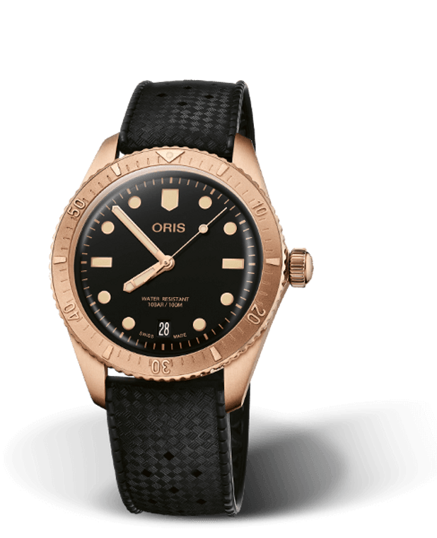 ORIS DIVERS SIXTY-FIVE DATE | BRONZE CASE | BLACK RUBBER STRAP