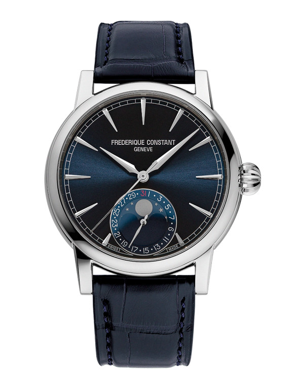 FREDERIQUE CONSTANT: MANUFACTURE CLASSIC MOONPHASE DATE, BLUE DIAL