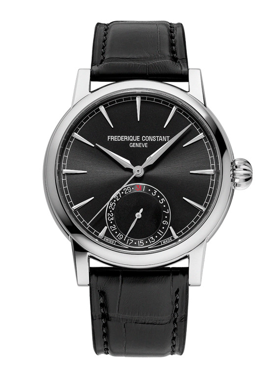Frederique Constant Classic Date Manufacture – Black Sunray Dial – Stainless Steel Case – 40 mm [FC-706B3H6]