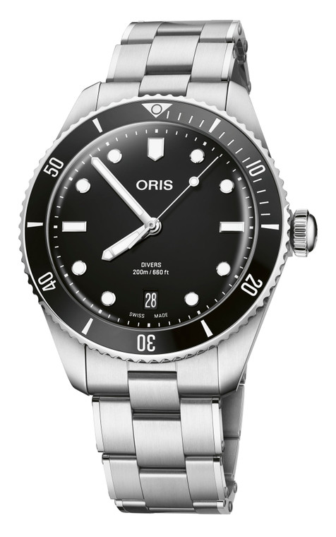 ORIS: DIVERS DATE, BLACK DIAL | MODEL 01 733 7795 4054-SET