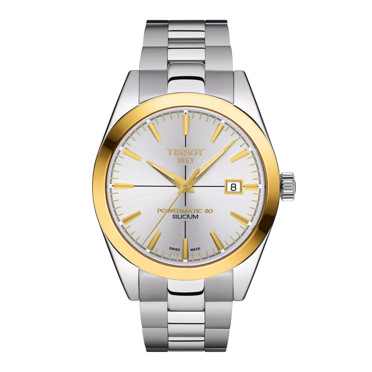TISSOT GENTLEMAN POWERMATIC 80 SILICIUM SOLID 18K YELLOW GOLD | MODEL T927.407.41.031.01