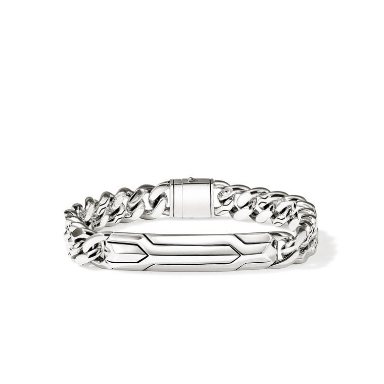 John Hardy Icon 50 Curb Bracelet – Sterling Silver 11 mm [BU98743]