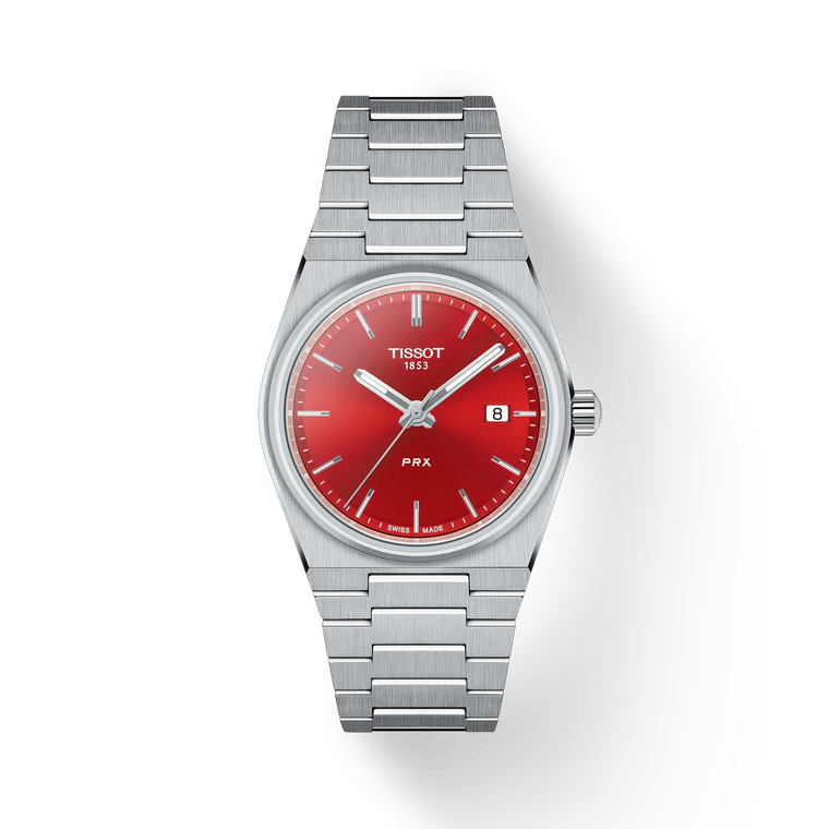 TISSOT PRX QUARTZ 35MM | RED DIAL | T137.210.11.421.00