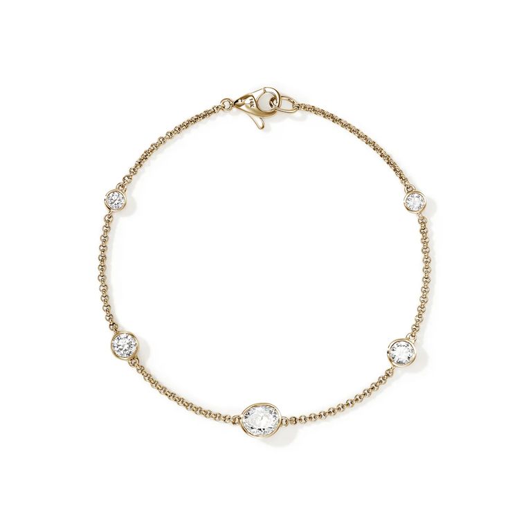 JH Lovestruck™ Station Bracelet, 14K Gold, Diamonds, 1.45TCW | BUGGX43019LGD