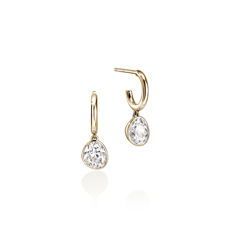 JH Lovestruck™ Hoop Earrings — 14k Yellow Gold & Lab-Grown Diamonds 1.5 TCW (EGGX43006LGD)