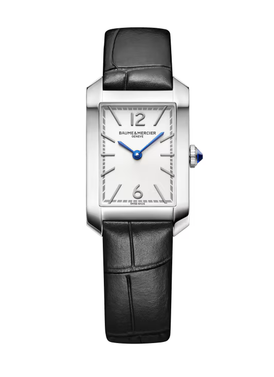 Baume & Mercier Hampton 35 × 22 mm – Silvery Opaline Dial – Stainless Steel – Quartz [10795]