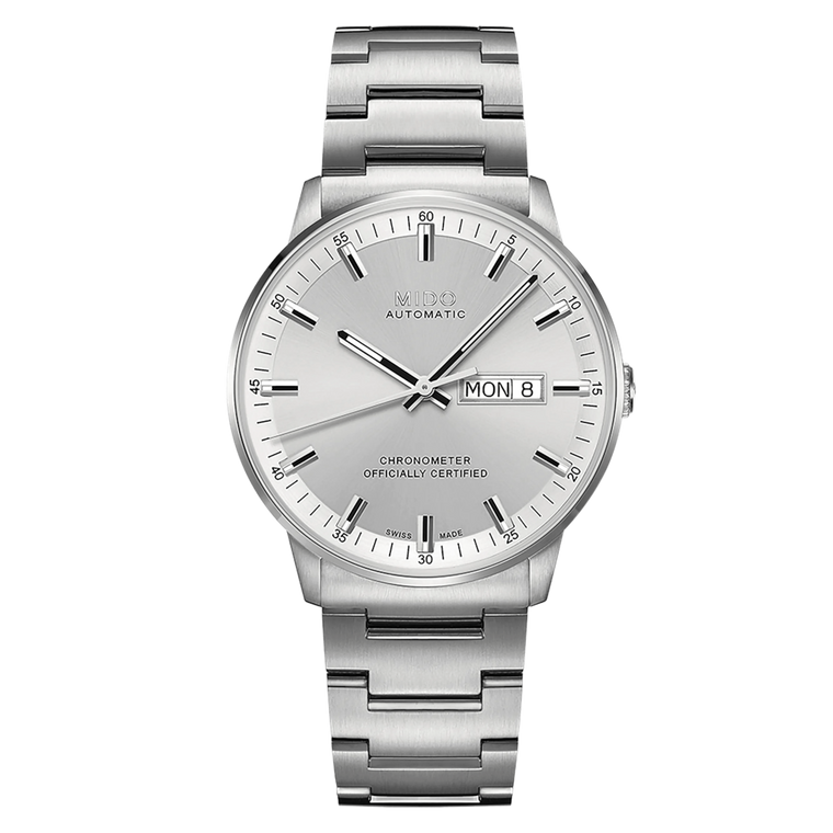 Mido Commander Chronometer 40 mm – Silver Dial – Stainless Steel – Automatic COSC Chronometer [M021.431.11.031.00]
