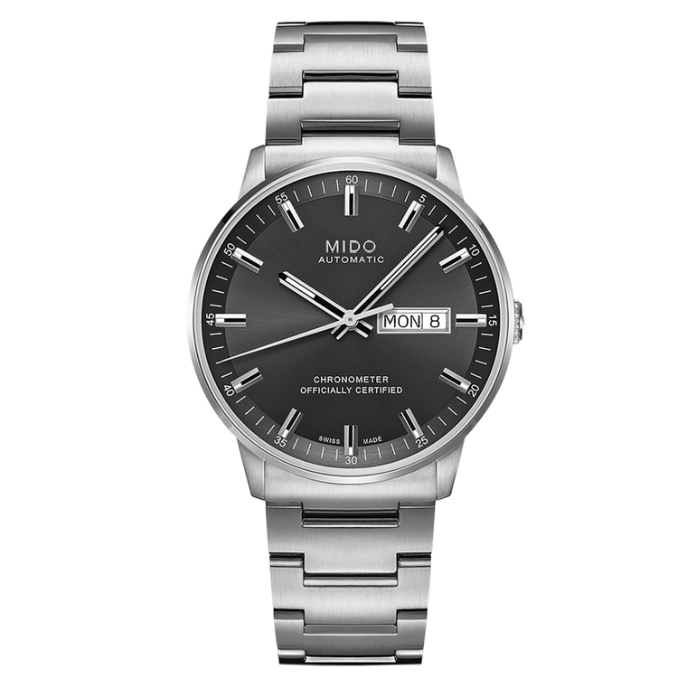 Mido Commander Chronometer 40 mm – Grey Dial – Stainless Steel – Automatic COSC Chronometer [M021.431.11.061.00]