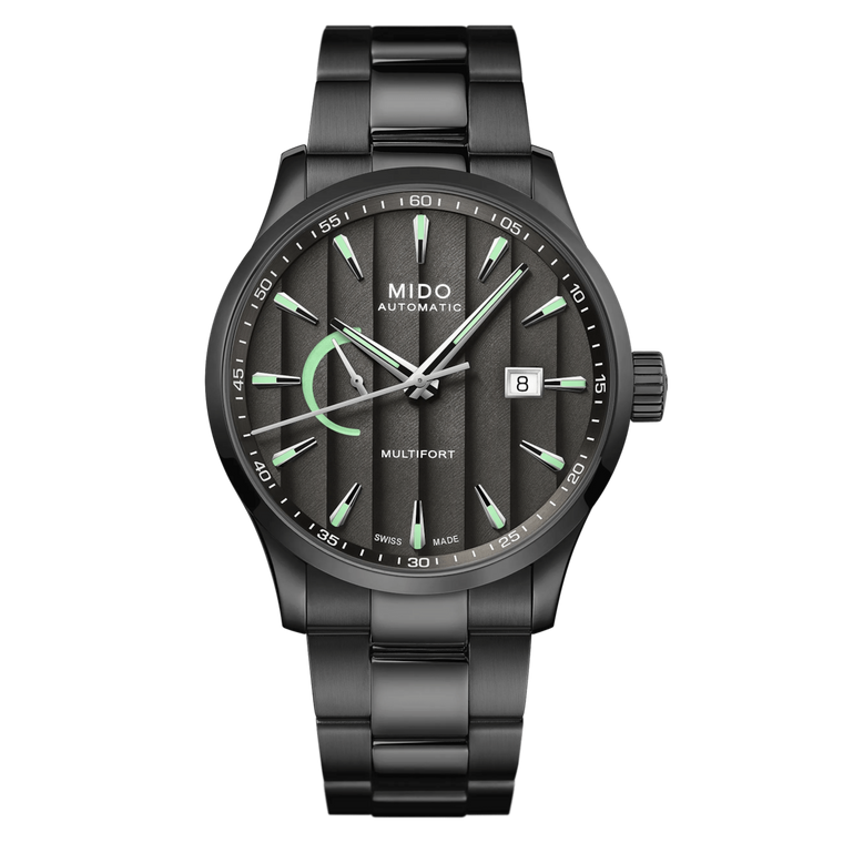 Mido Multifort Power Reserve 42 mm – Anthracite Dial – Anthracite PVD Stainless Steel – Automatic / Power Reserve Indicator [M038.424.33.061.00]