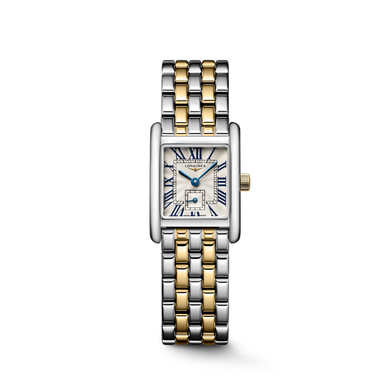 Longines Mini DolceVita Quartz Silver Dial Steel & 18K Yellow Gold Bracelet [L5.200.5.70.7]