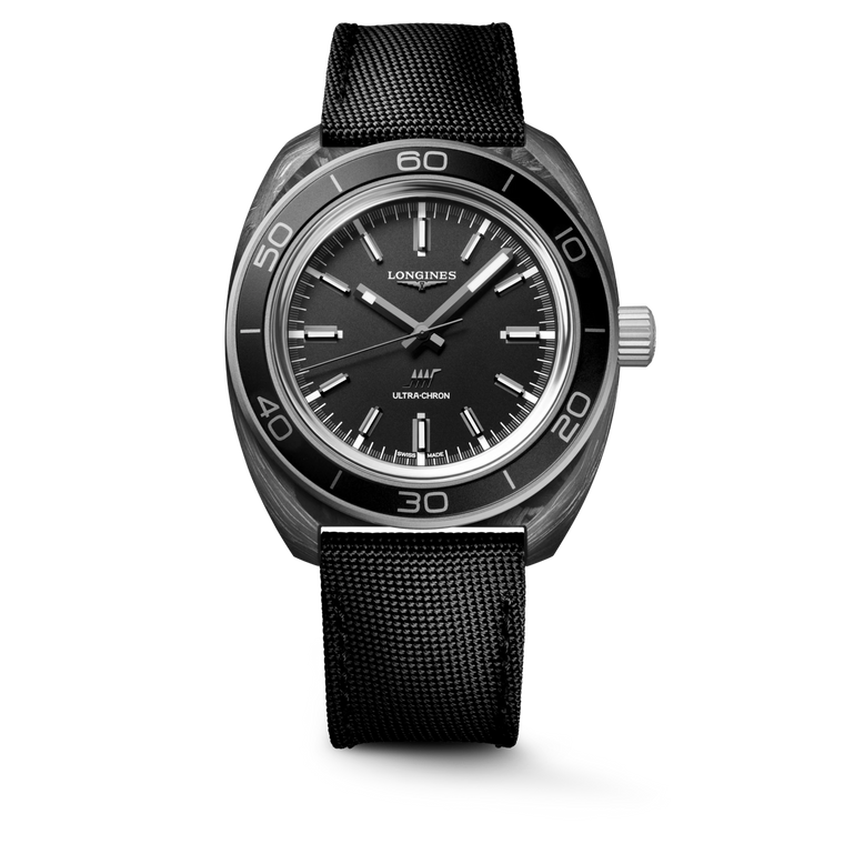 Longines Ultra-Chron Titanium Carbon Case 43mm Automatic Anthracite Dial [L2.839.4.52.2]
