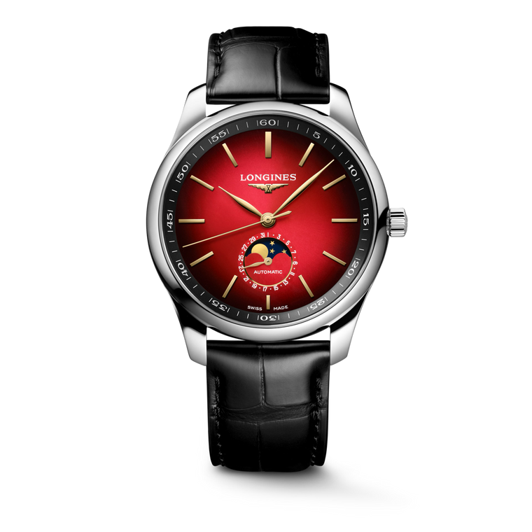 Longines Master Collection Year of The Horse Edition Automatic 42 mm Sunray Red Gradient Dial Alligator Strap [L2.919.4.09.2]
