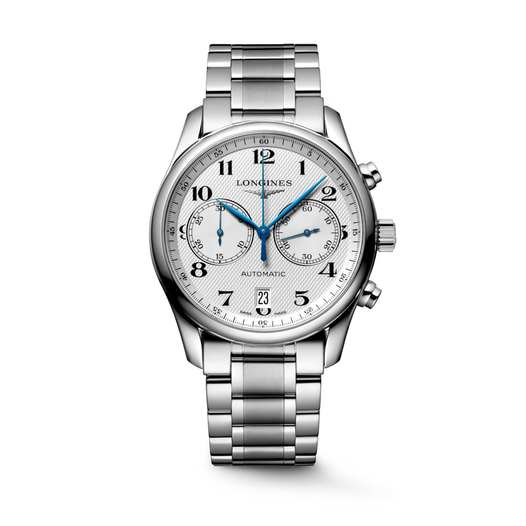 Longines Master Collection Automatic Chronograph Silver Barleycorn Dial Stainless Steel Case & Bracelet 40 mm [L2.629.4.78.6]