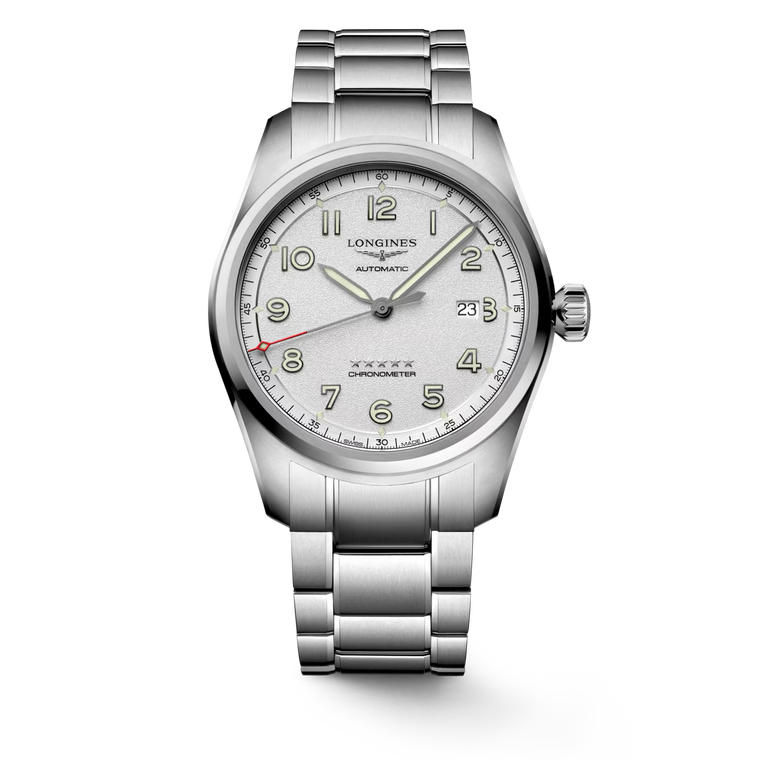 Longines Spirit Automatic Opaline Ivory Dial Stainless Steel Bracelet 42 mm [L3.811.4.73.6]