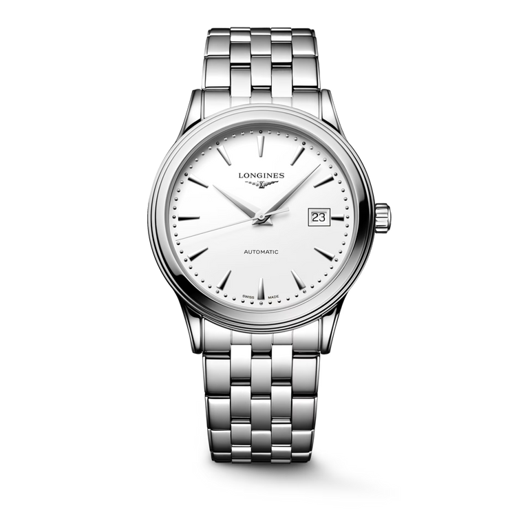 Longines Flagship Classic Automatic White Dial Steel Bracelet 40 mm [L4.984.4.18.6]