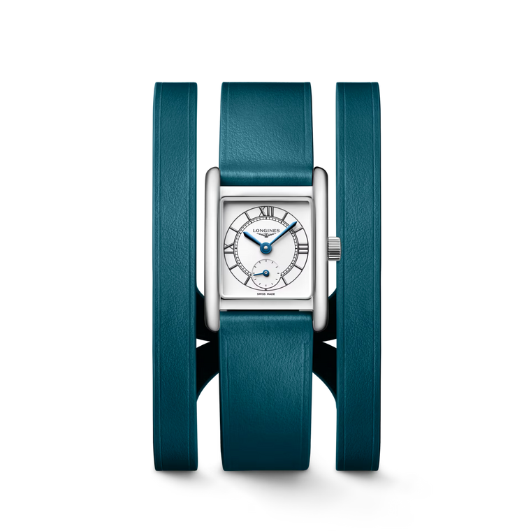 Longines Mini DolceVita Quartz Opaline Ivory Dial 21.5 × 29 mm Green Leather Strap [L5.200.4.75.9]