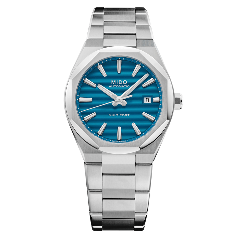 Mido Multifort 8 One Crown Automatic 40 mm Turquoise Dial Stainless Steel Bracelet [M055.507.11.041.00]